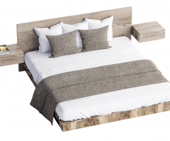 Modern Double Bed-ID:313306093