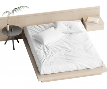 Modern Double Bed-ID:738955028