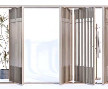 New Chinese Style Wooden Screen Partition-ID:597500845