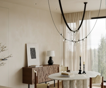 Wabi-sabi Style Dining Room-ID:968172072