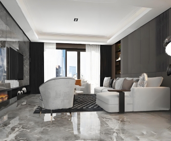 Modern A Living Room-ID:138863097