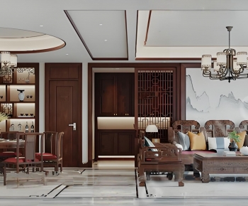 Chinese Style A Living Room-ID:702675109