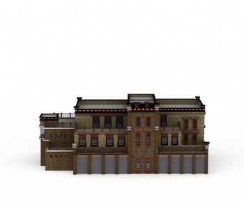 New Chinese Style Building Appearance-ID:665678024