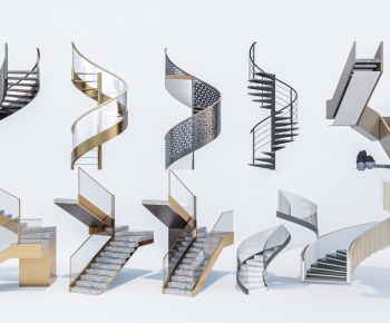 Modern Rotating Staircase-ID:372107983
