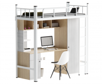 Modern Bunk Bed-ID:889689971