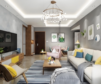 Nordic Style A Living Room-ID:157773979