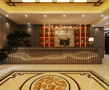 New Chinese Style Lobby Hall-ID:526779898