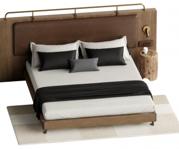 Modern Double Bed-ID:539318082