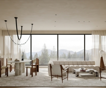 Wabi-sabi Style A Living Room-ID:887554887