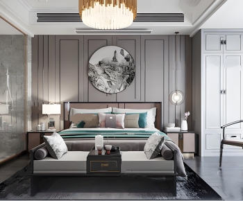 New Chinese Style Bedroom-ID:315247063