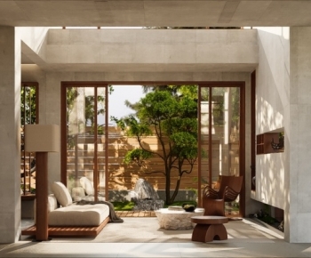 Wabi-sabi Style A Living Room-ID:187819066