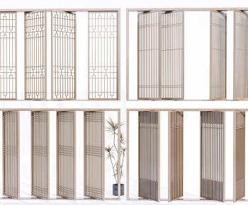 New Chinese Style Wooden Screen Partition-ID:566932924