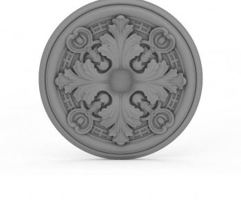 European Style Plaster Carved Top Plate-ID:183553932