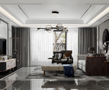 Modern A Living Room-ID:601105931