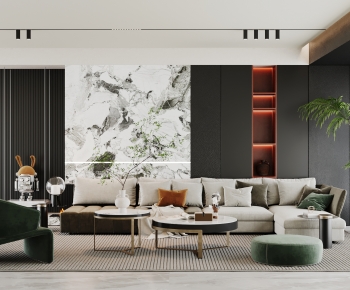 Modern A Living Room-ID:340792896