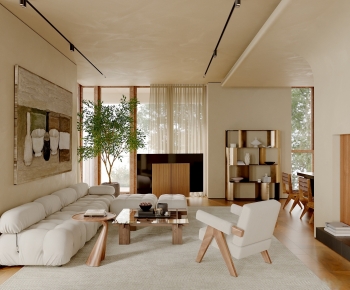 Wabi-sabi Style A Living Room-ID:119386919