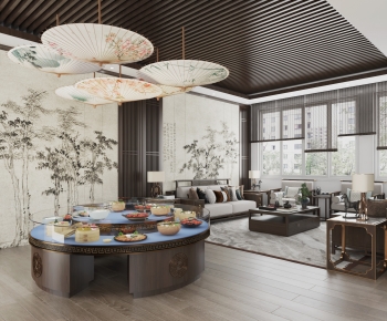 New Chinese Style Dining Room-ID:281585933