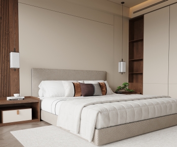 Modern Double Bed-ID:412503001