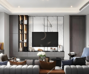 Modern A Living Room-ID:829091074