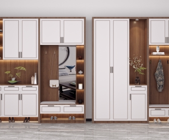 New Chinese Style Shoe Cabinet-ID:517414093