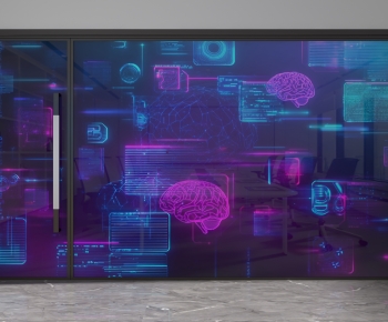 Modern Glass Screen Partition-ID:356347087