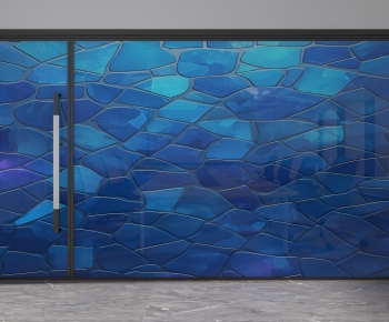 Modern Glass Screen Partition-ID:709994082