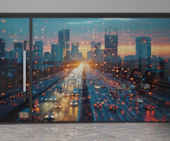 Modern Glass Screen Partition-ID:189483887