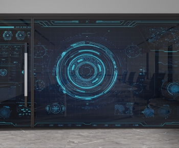 Modern Glass Screen Partition-ID:509830954