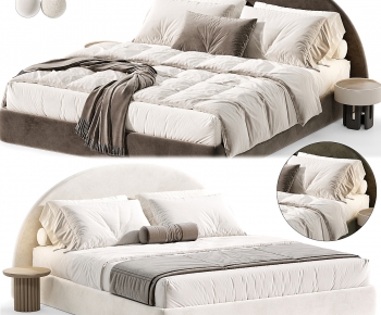 Modern Double Bed-ID:796808968