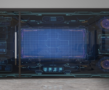 Modern Glass Screen Partition-ID:821259022