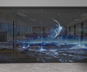 Modern Glass Screen Partition-ID:545164115