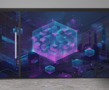 Modern Glass Screen Partition-ID:376827967