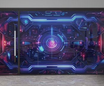 Modern Glass Screen Partition-ID:966171031