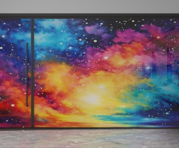 Modern Glass Screen Partition-ID:204917916