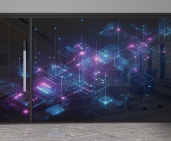 Modern Glass Screen Partition-ID:326404097