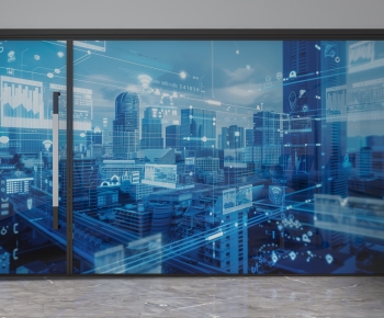 Modern Glass Screen Partition-ID:106514939