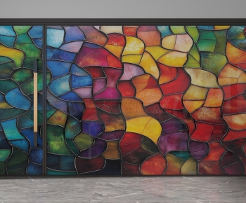 Modern Glass Screen Partition-ID:405514967