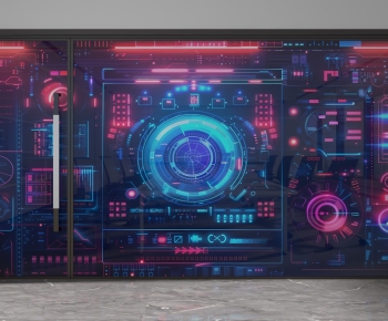 Modern Glass Screen Partition-ID:702455042