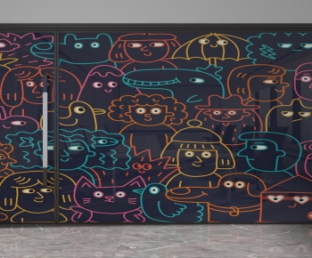 Modern Glass Screen Partition-ID:633211126