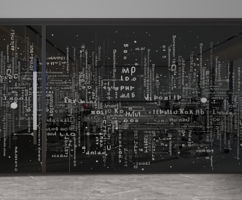 Modern Glass Screen Partition-ID:746495019