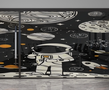 Modern Glass Screen Partition-ID:900358928