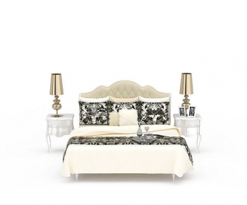 European Style Double Bed-ID:393754016