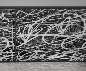 Modern Glass Screen Partition-ID:825406075