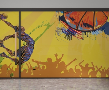 Modern Glass Screen Partition-ID:396022087