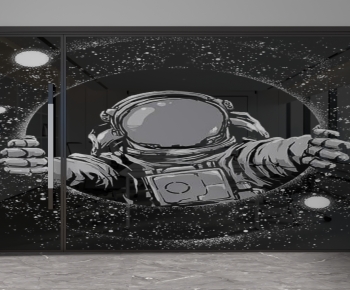 Modern Glass Screen Partition-ID:864310984