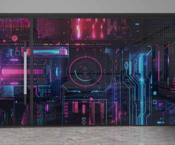 Modern Glass Screen Partition-ID:161005974