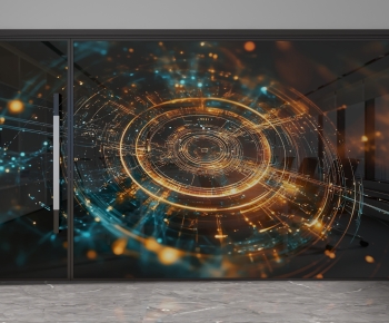 Modern Glass Screen Partition-ID:872406016