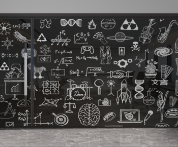 Modern Glass Screen Partition-ID:801744947