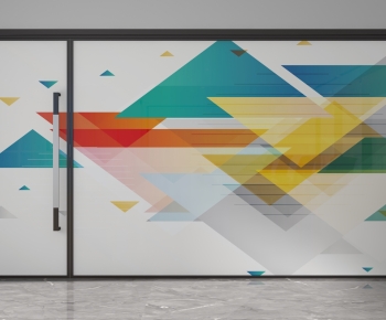 Modern Glass Screen Partition-ID:389651065