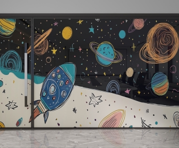 Modern Glass Screen Partition-ID:775396111